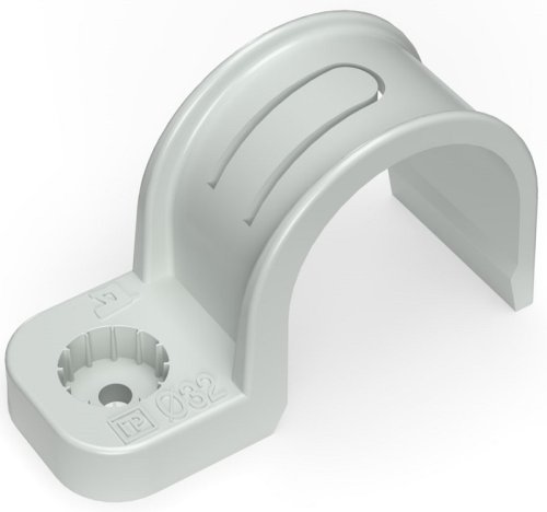 Крепёж-скоба Промрукав Д=32 под пистолет серый (уп. 25шт) картинка